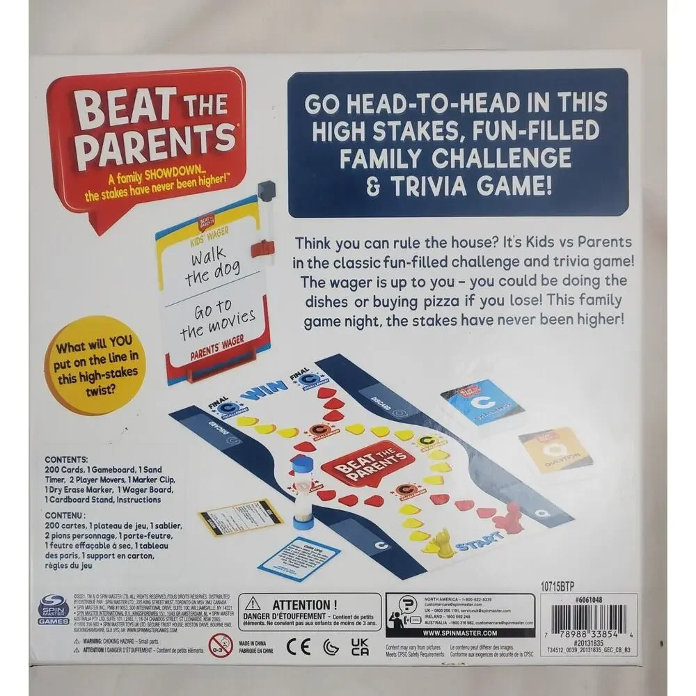 Beat the Parents A Family Showdown Board Game Boardgame Kids 2021